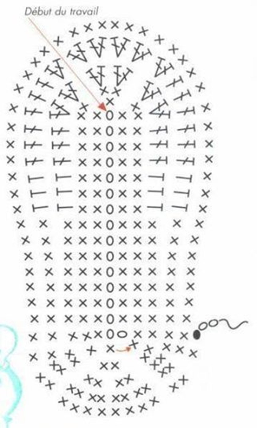 DIY - Sapatinho de bebê  com gráfico