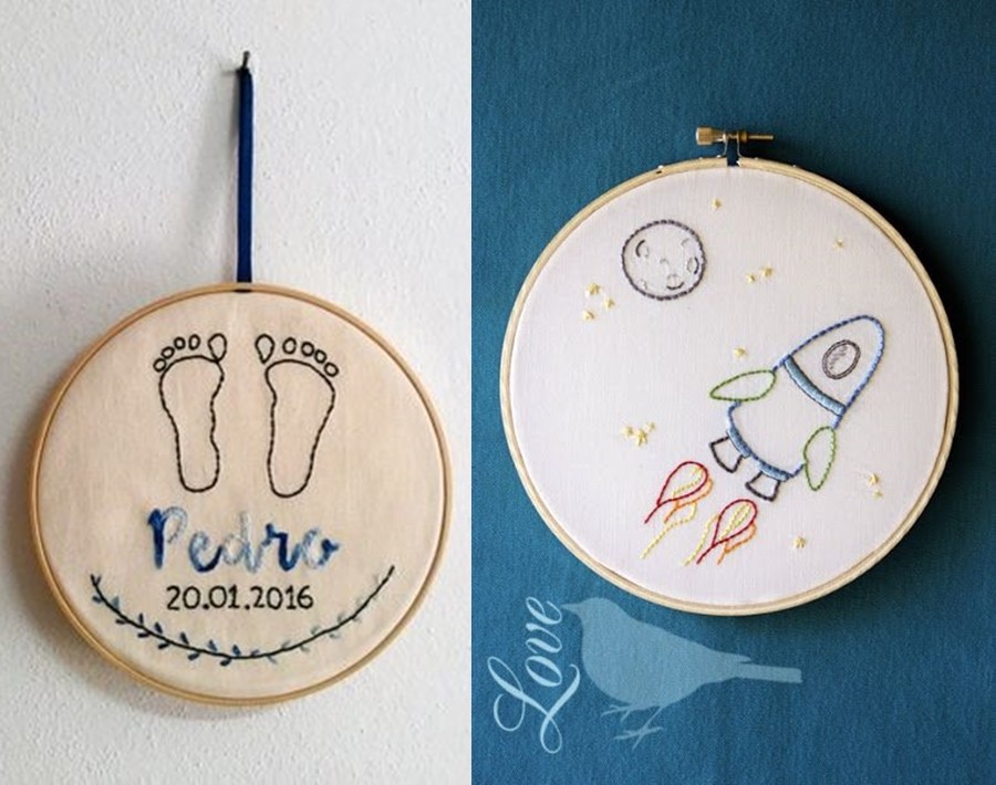 18 ideias de quadros bordado em bastidor