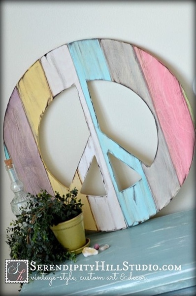 DIY Decor : Paz e Amor - o símbolo da Paz