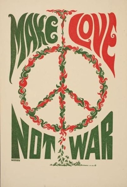 DIY Decor : Paz e Amor - o símbolo da Paz - poster