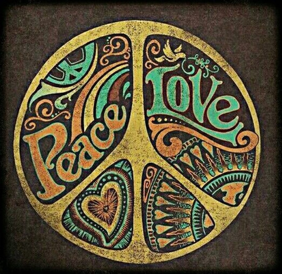 DIY Decor : Paz e Amor - o símbolo da Paz - poster