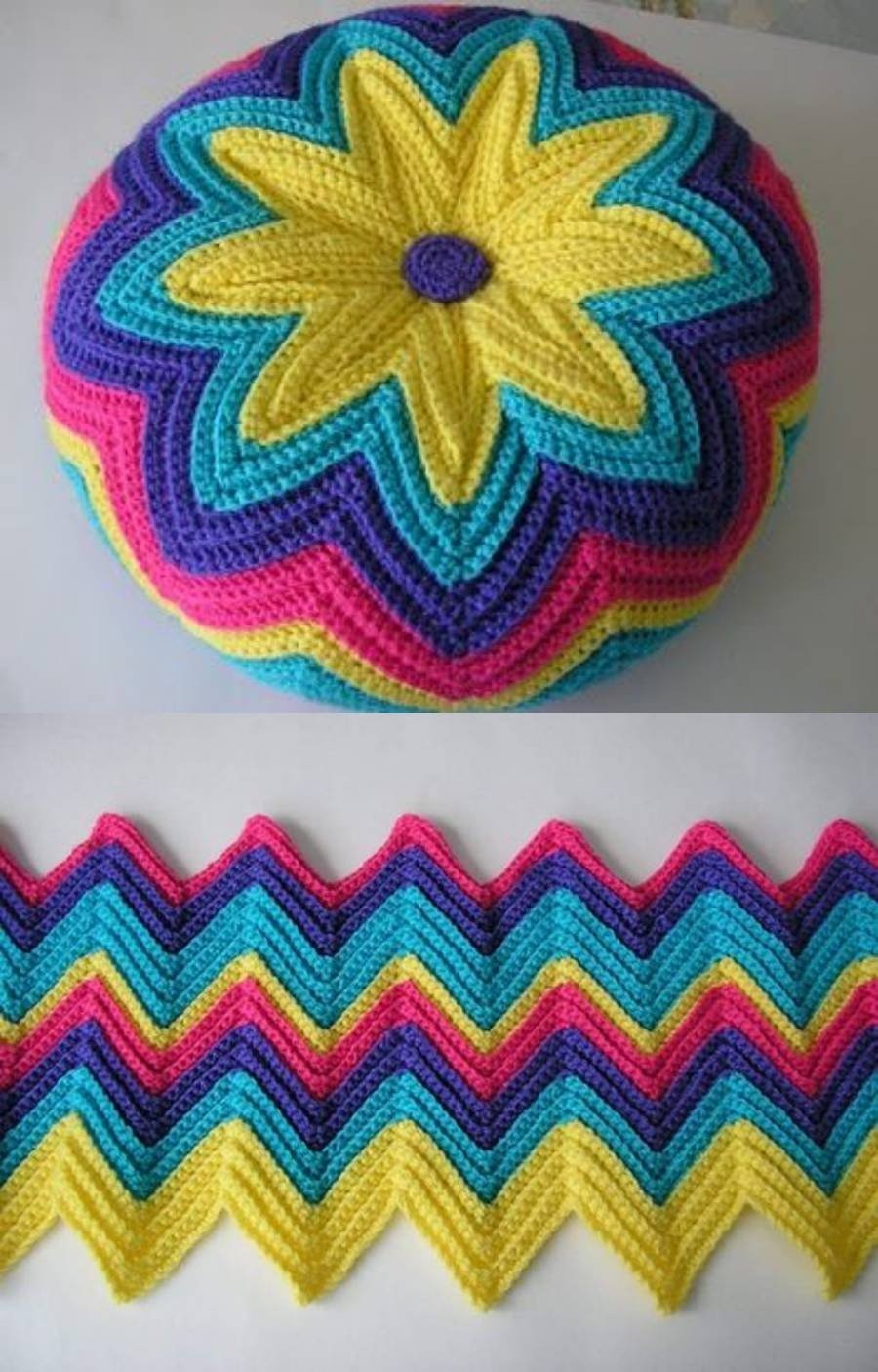 Almofada com ponto zig-zag - aprenda o segredo - www.defrenteparaomar.com
