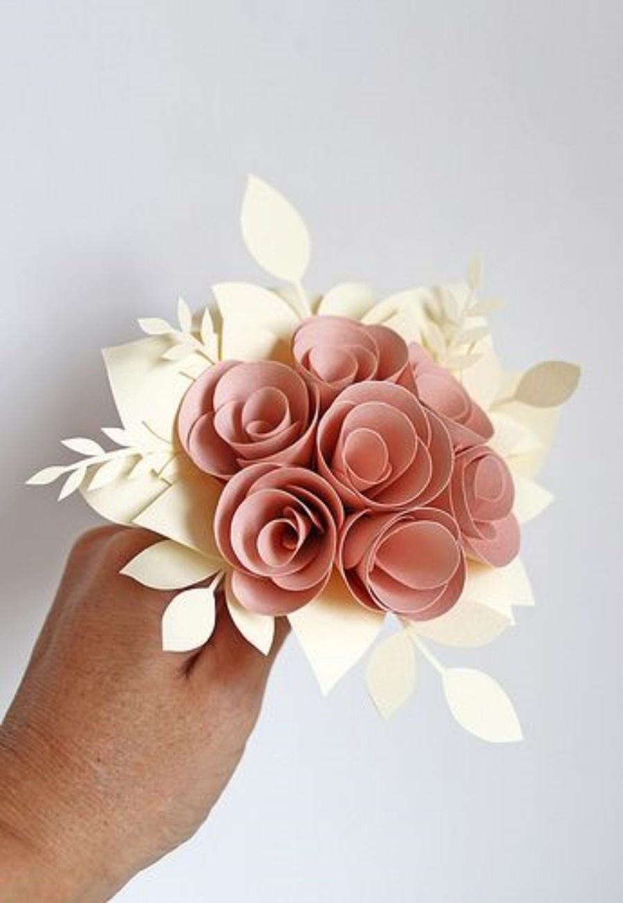 DIY - Buquê de flores de papel