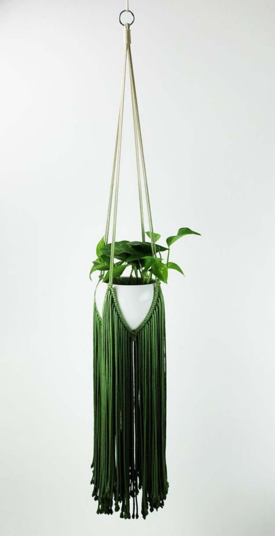Faça você mesmo:  Suporte para vaso em macramê