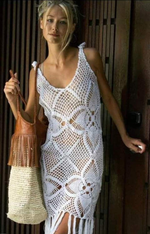 É verão! 16 modelos de saída de praia em crochê para copiar