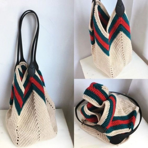 DIY: 12 Ideias de bolsa de crochê #1