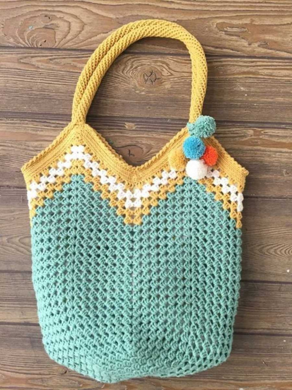 DIY: 12 Ideias de bolsa de crochê #1