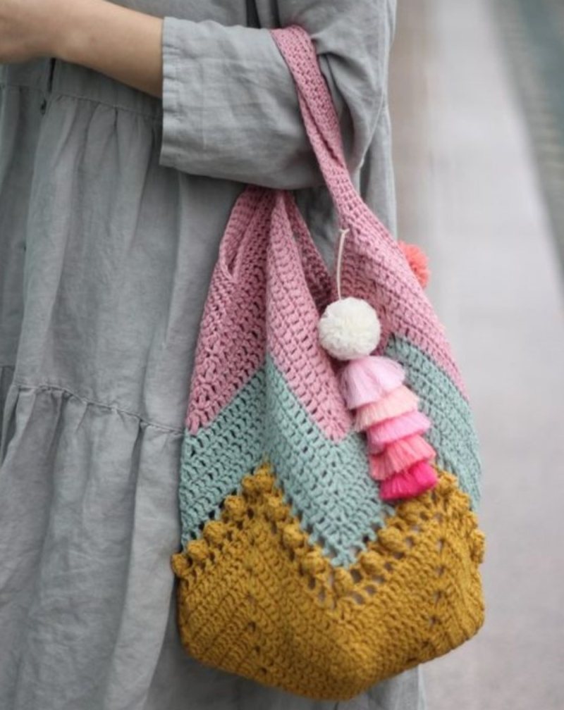 DIY: 12 Ideias de bolsa de crochê #1