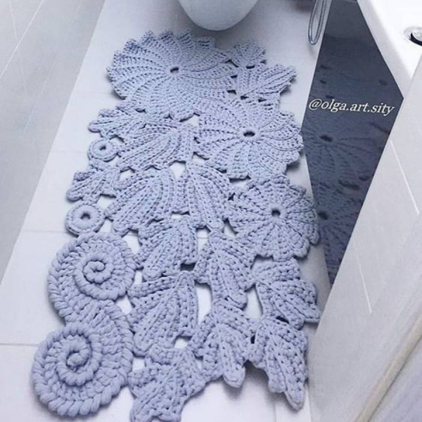 DIY: +10 tapetes de crochê fora do banheiro