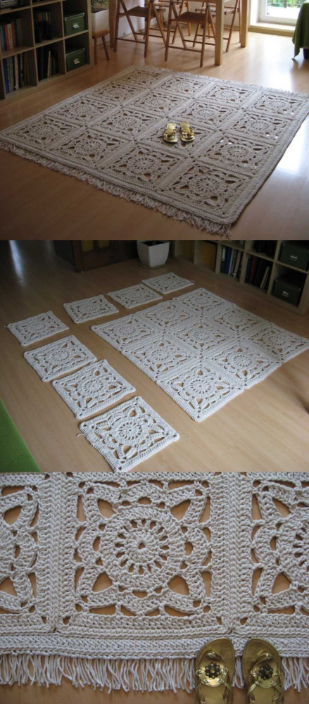 DIY: +10 tapetes de crochê fora do banheiro