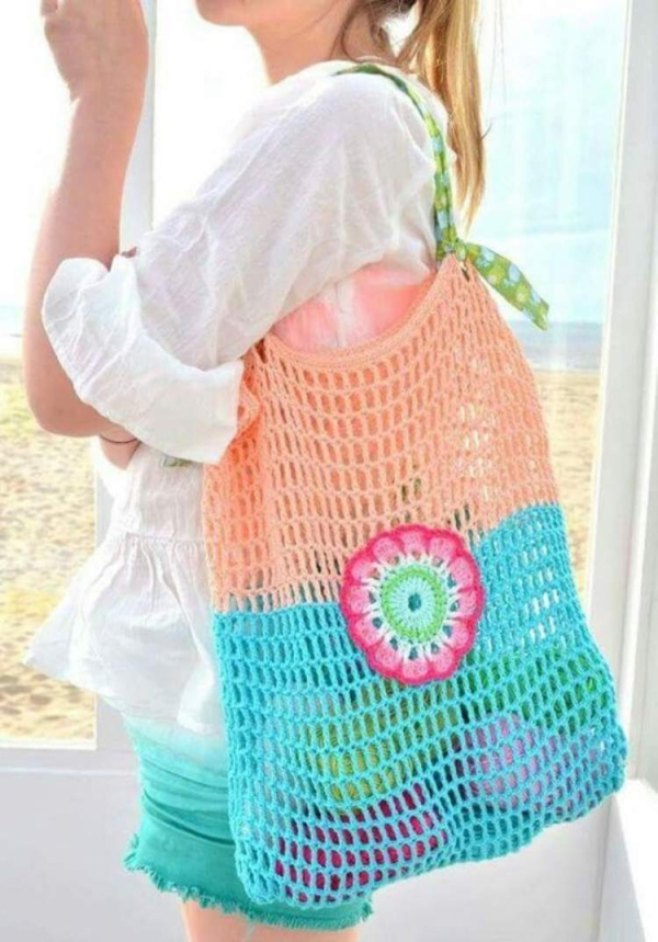 Inspire-se: 20 Modelos de bolsa sacola de crochê