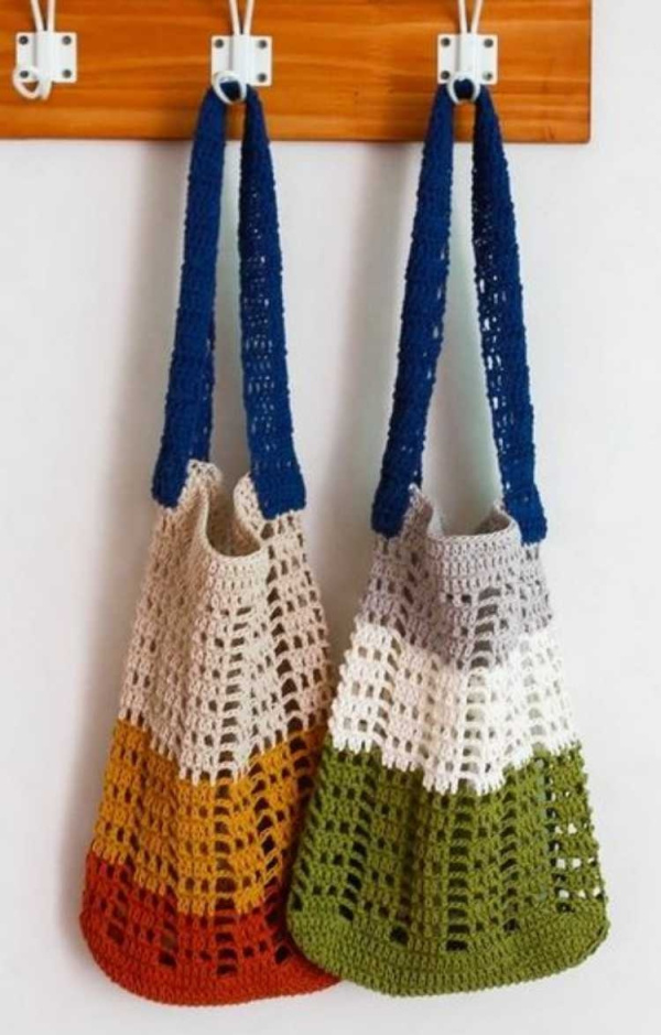 Inspire-se: 20 Modelos de bolsa sacola de crochê