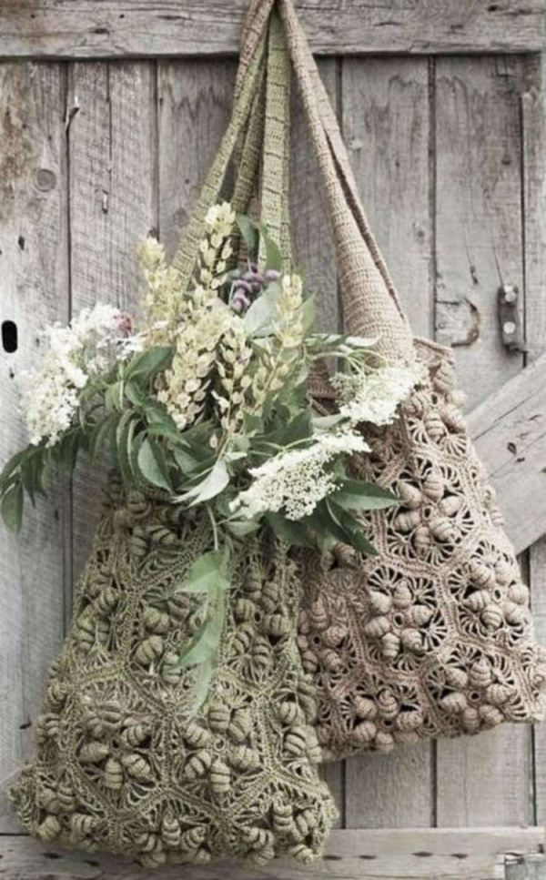 Copie: 20 Modelos de bolsa sacola de crochê