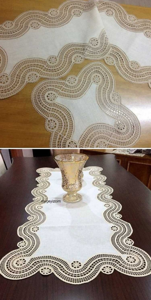 Encante-se: Os belos detalhes em crochê na mesa