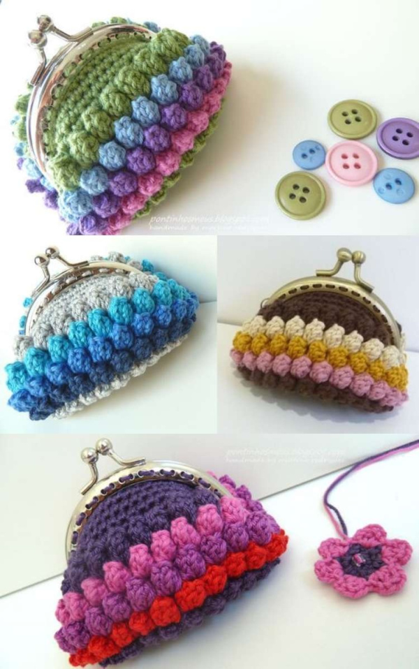 Crochê Criativo: 30 Inspirações de Porta-Moedas Estilosos em Crochê