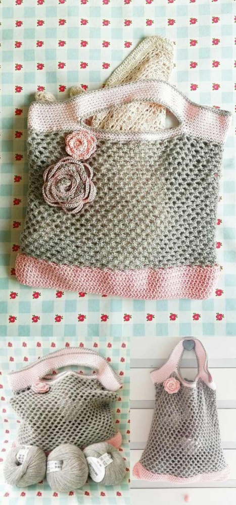 21 ideias de bolsas de crochê para se inspirar