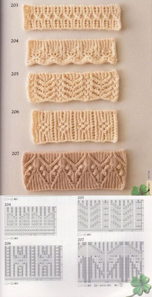 36 belos bicos  e barrados em tricô para copiar!