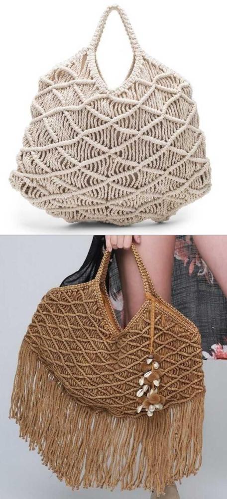 33 modelos de bolsa de macramê