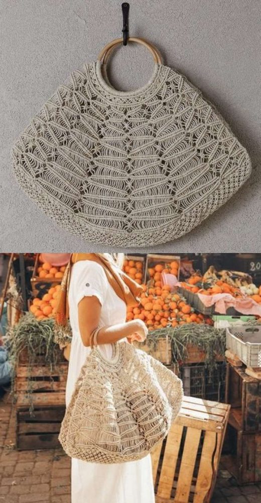 33 modelos de bolsa de macramê