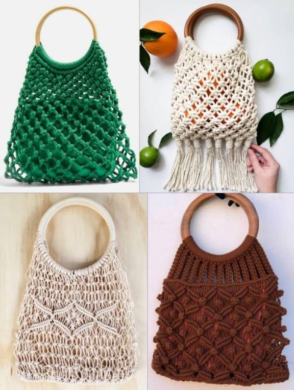 33 modelos de bolsa de macramê
