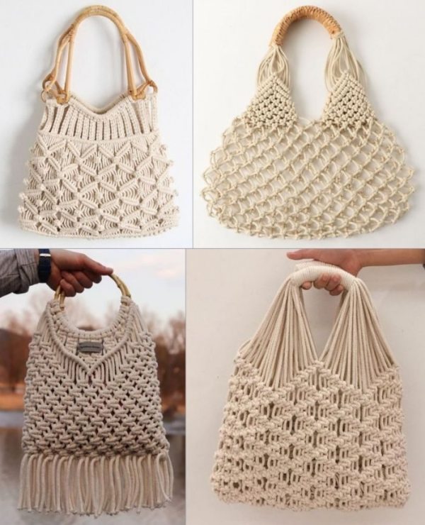 33 modelos de bolsa de macramê
