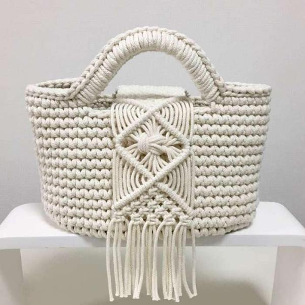 33 modelos de bolsa de macramê