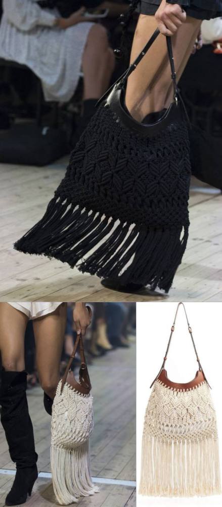 33 modelos de bolsa de macramê
