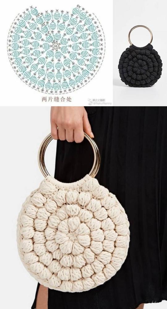 26 Lindos modelos de bolsa de crochê e gráficos