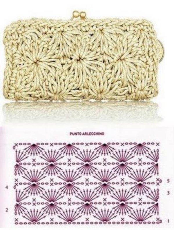 26 Lindos modelos de bolsa de crochê e gráficos