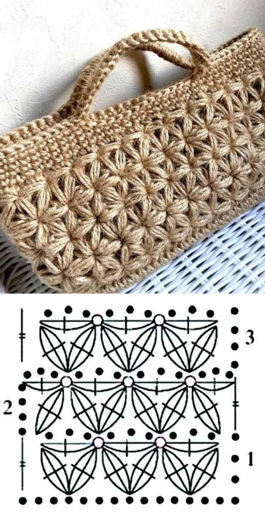 26 Lindos modelos de bolsa de crochê e gráficos
