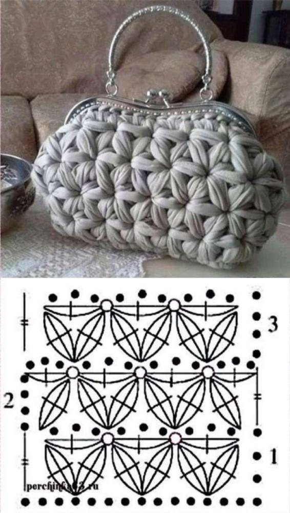 26 Lindos modelos de bolsa de crochê e gráficos