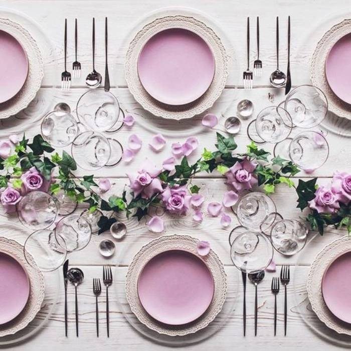 28 Ideias para decorar a festa de bodas de rosa
