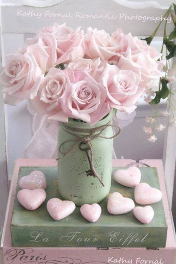 28 Ideias para decorar a festa de bodas de rosa