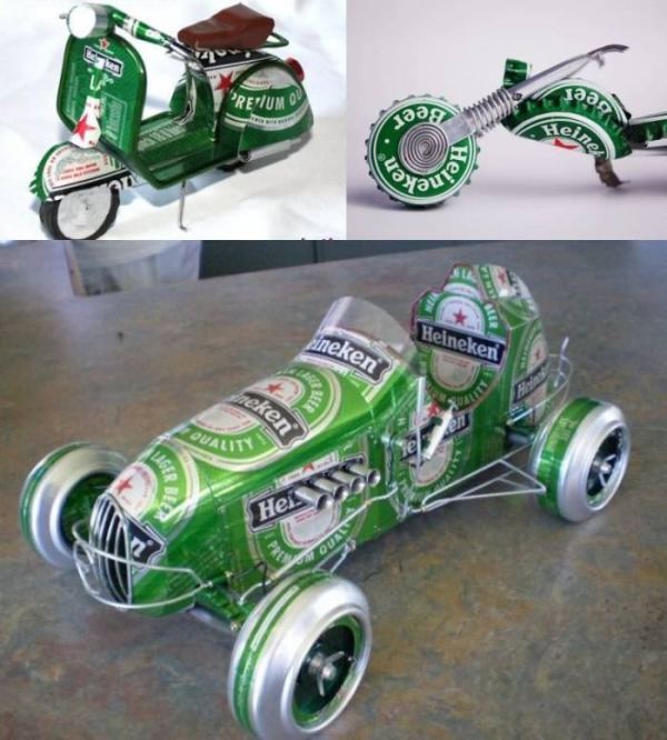 Ideias divertidas para reciclar latas de alumínio