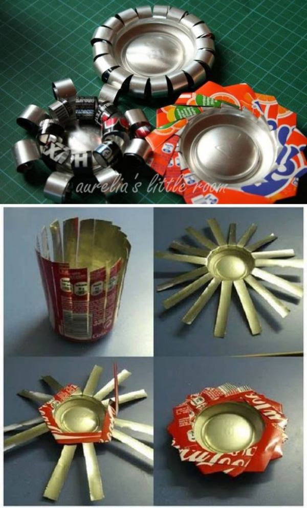 Ideias divertidas para reciclar latas de alumínio