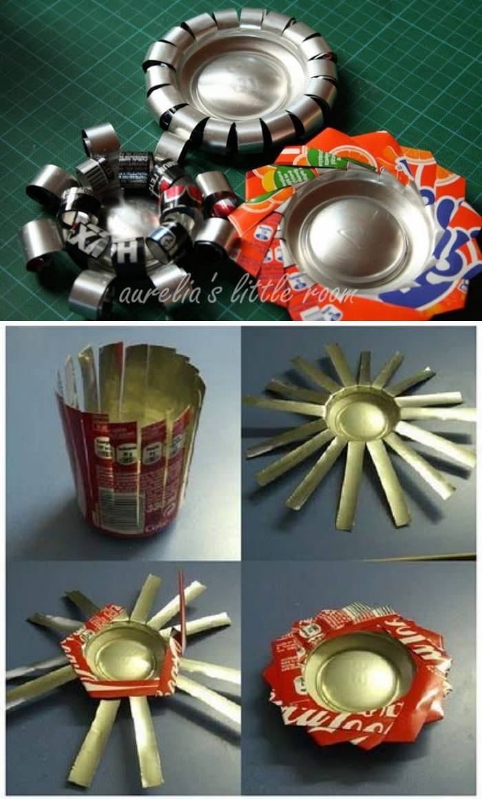 Ideias divertidas para reciclar latas de alumínio