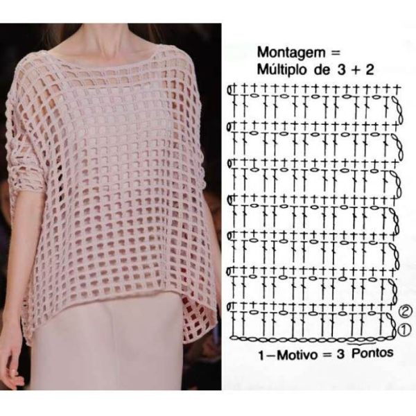 20 Modelos atuais de blusa de crochê