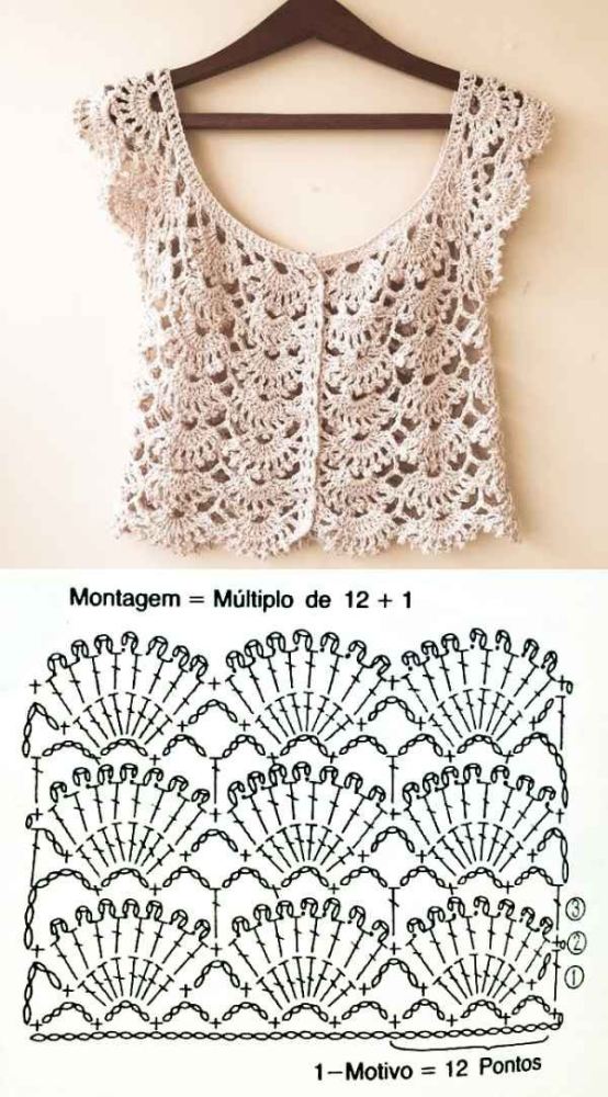 20 Modelos atuais de blusa de crochê