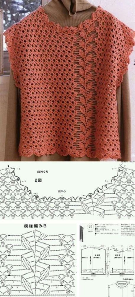 20 Modelos atuais de blusa de crochê