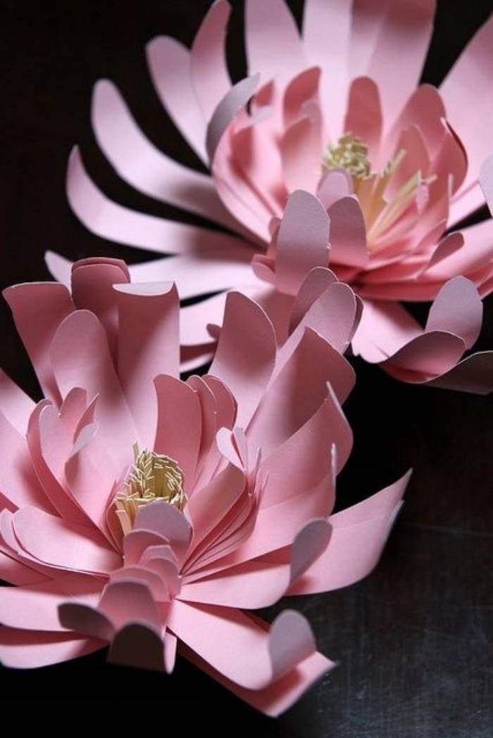 Ideias e modelos de flores de papel gigante