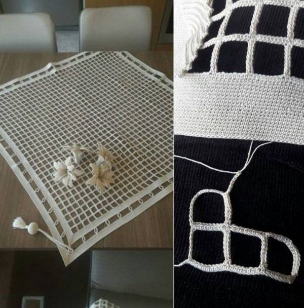 Toalhas de Mesa em Crochê com Gráficos
