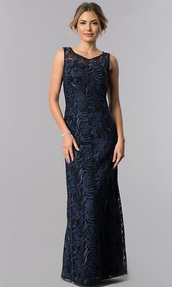 Moda festas: Vestido longo azul - Pantone 2020