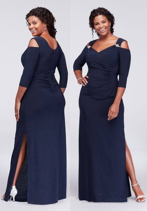 Moda festas: Vestido longo azul - Pantone 2020