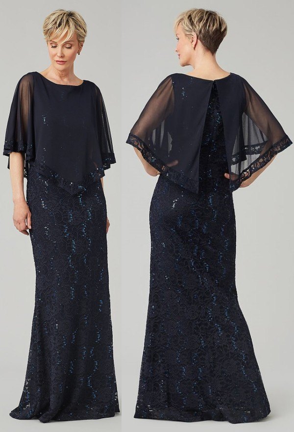 Moda festas: Vestido longo azul - Pantone 2020