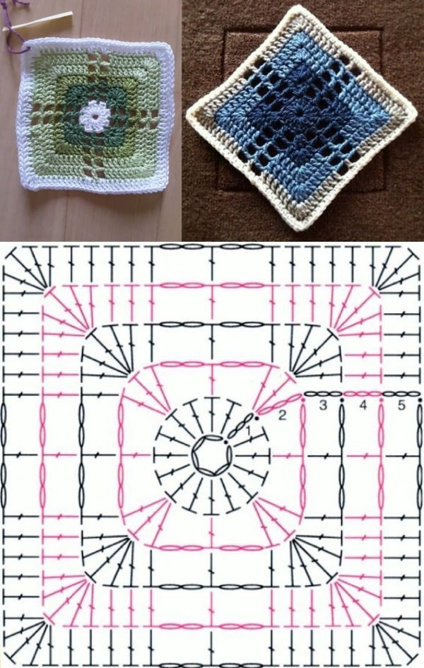 12 Motivos de crochê com gráficos