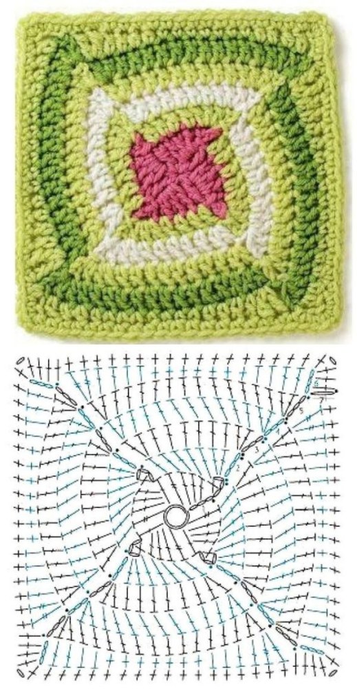 12 Motivos de crochê com gráficos