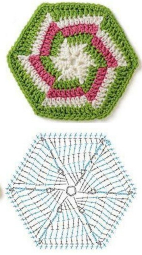 12 Motivos de crochê com gráficos