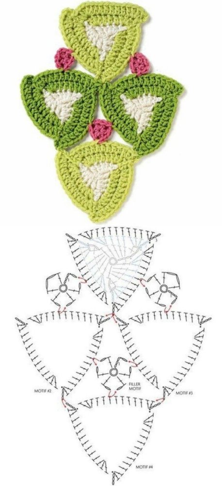 12 Motivos de crochê com gráficos