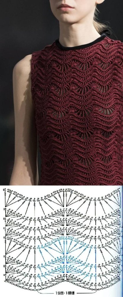 +11 modelos e ponto de crochê para blusas