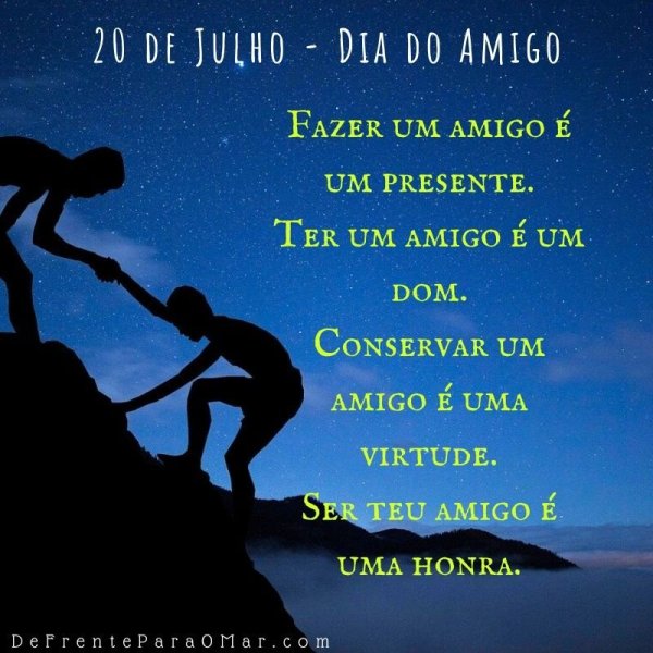 10 lindas frases para o Dia do Amigo - 20 de Julho